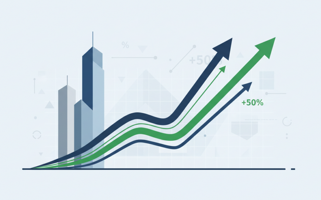 découvrez comment la forte croissance du secteur de la construction entraîne une hausse exceptionnelle de plus de 50% du cours de l'action bouygues.