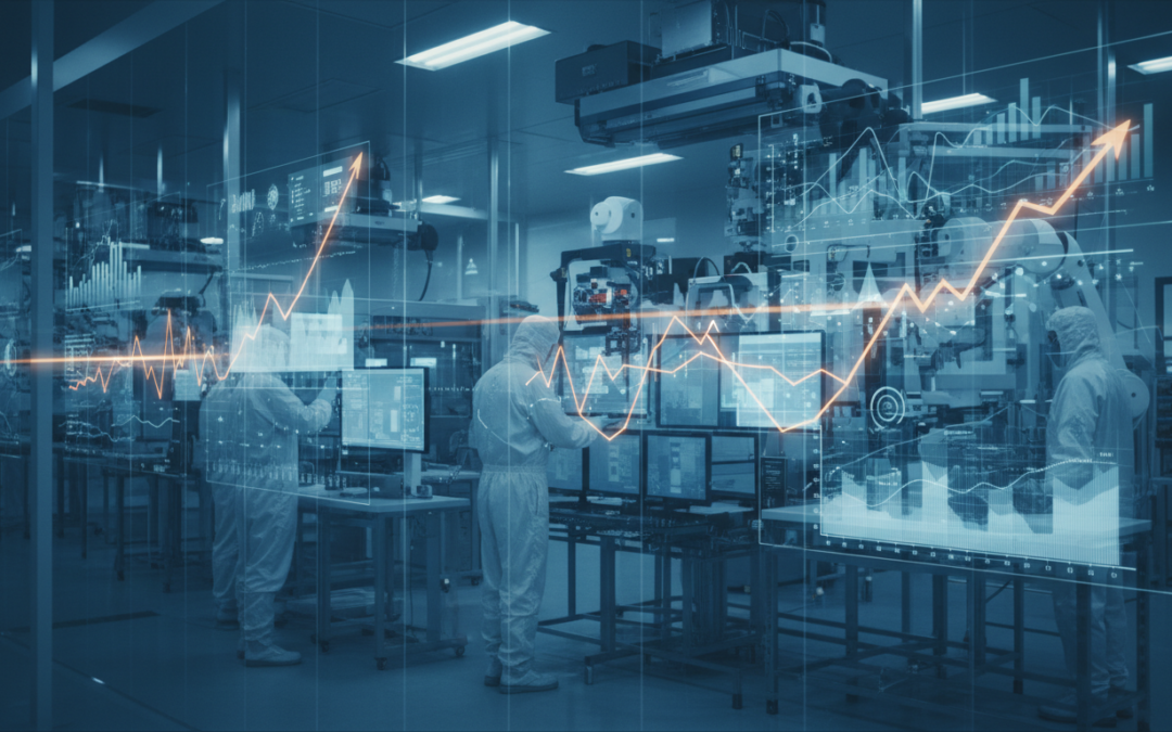 stmicroelectronics montre un rebond timide soutenu par des signaux encourageants dans le secteur, reflétant une reprise progressive et des perspectives positives pour l'avenir.