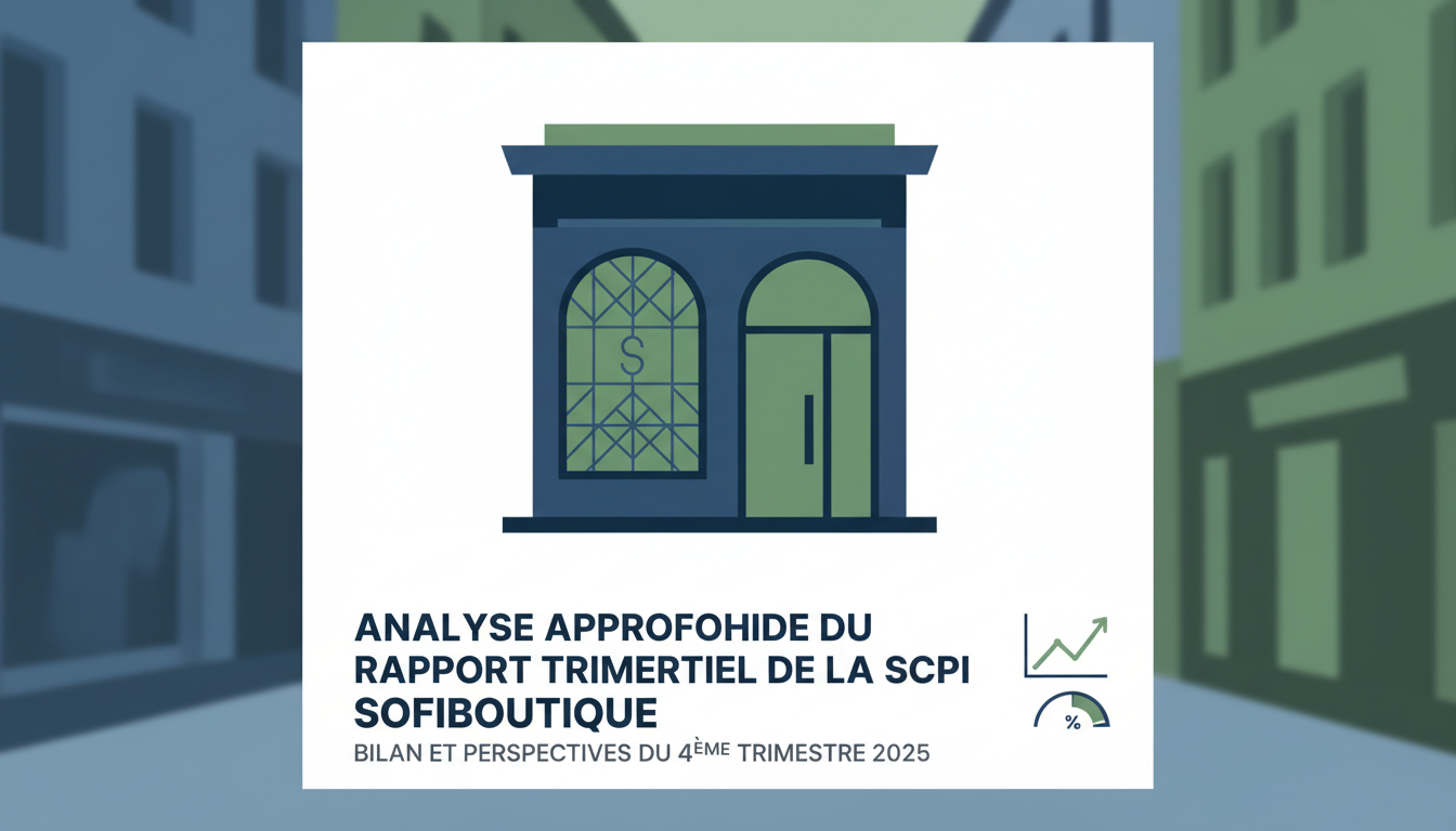 découvrez une analyse détaillée du rapport trimestriel de la scpi sofiboutique pour le 4ème trimestre 2025, avec un bilan complet et les perspectives à venir.