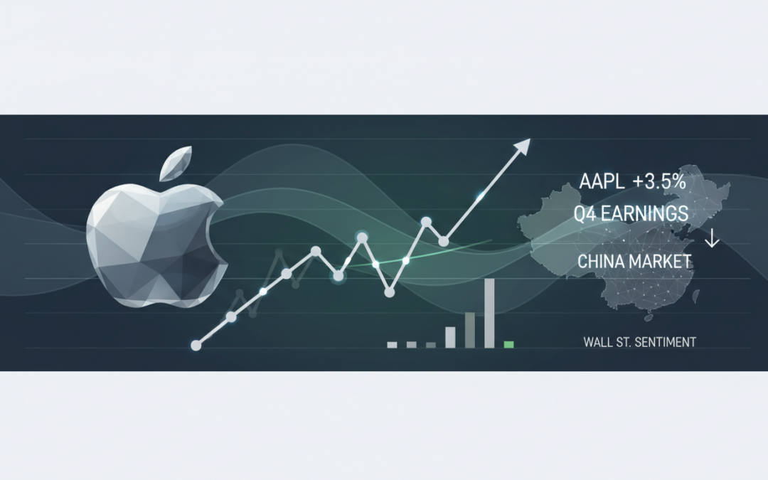 apple inc. : un trimestre record malgré les difficultés en chine, avec une prudence maintenue sur wall street.