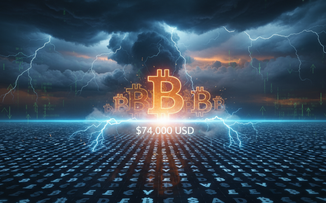 découvrez pourquoi le support clé à 74 000 $ pourrait déclencher une tempête financière majeure pour le bitcoin et les cryptomonnaies, et les enjeux pour les investisseurs.