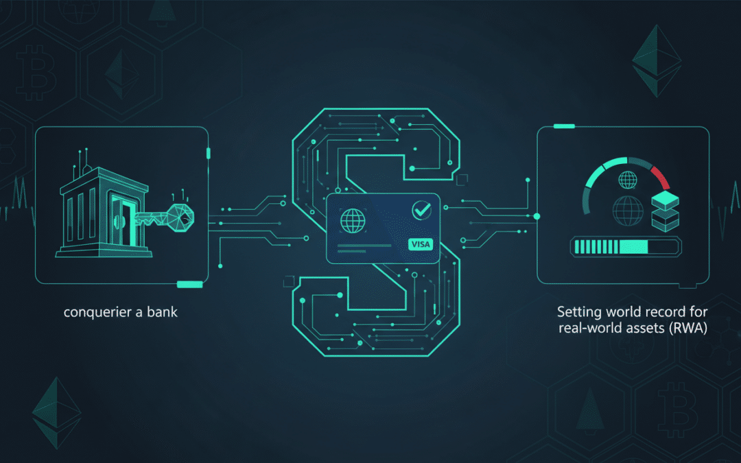 découvrez comment solana, en seulement sept jours, a révolutionné la blockchain en conquérant une banque, obtenant un visa et établissant un record mondial de rwa, marquant une avancée majeure dans la finance décentralisée.