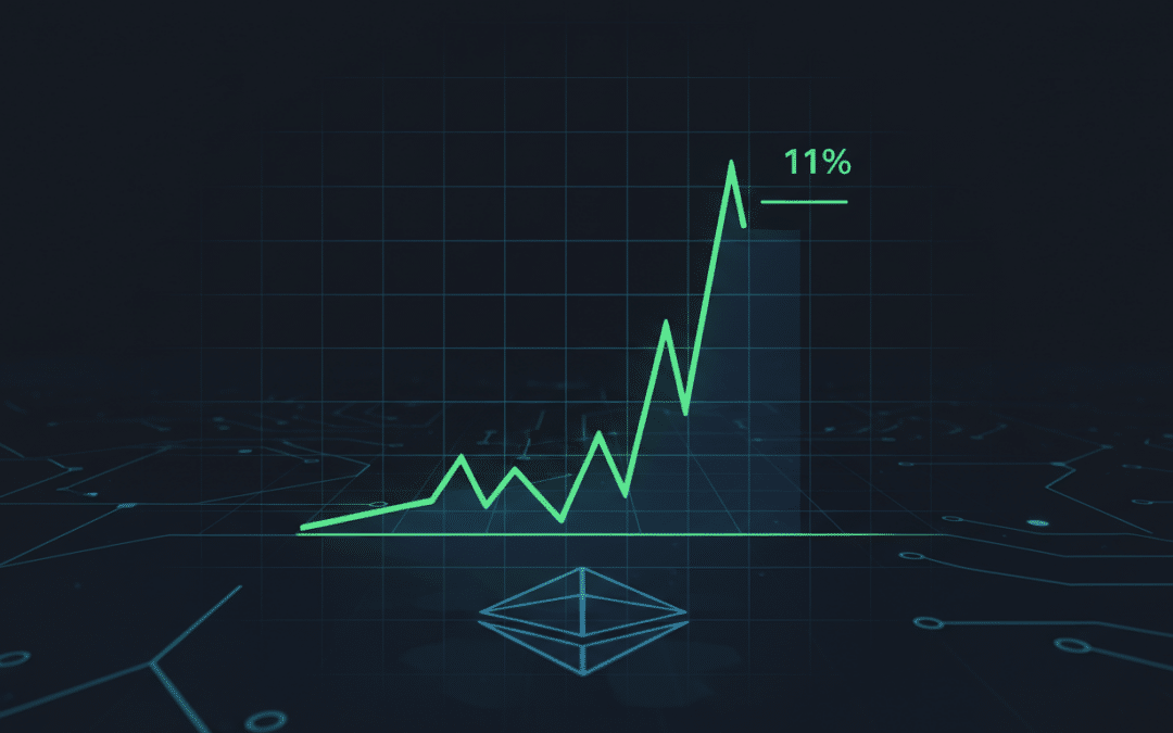 découvrez comment une crypto-monnaie a surpris tout le monde en augmentant de 11 % en quelques minutes, jouant un véritable poisson d'avril sur le marché.