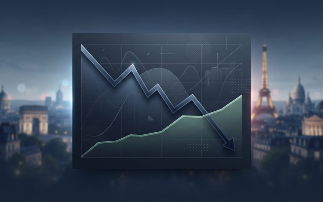 l’euro recule face au dollar, tandis que les inquiétudes liées à la situation française pèsent sur les marchés et fragilisent la monnaie unique.